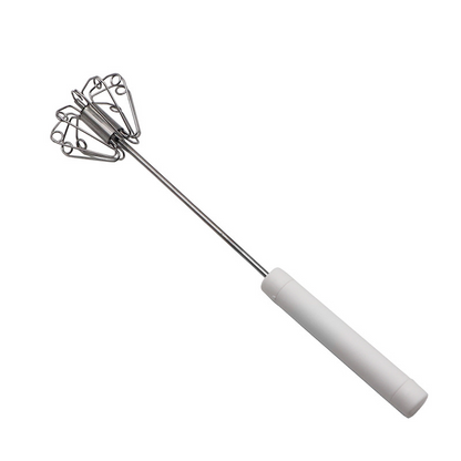 Semi-automatic stainless steel hand whisk